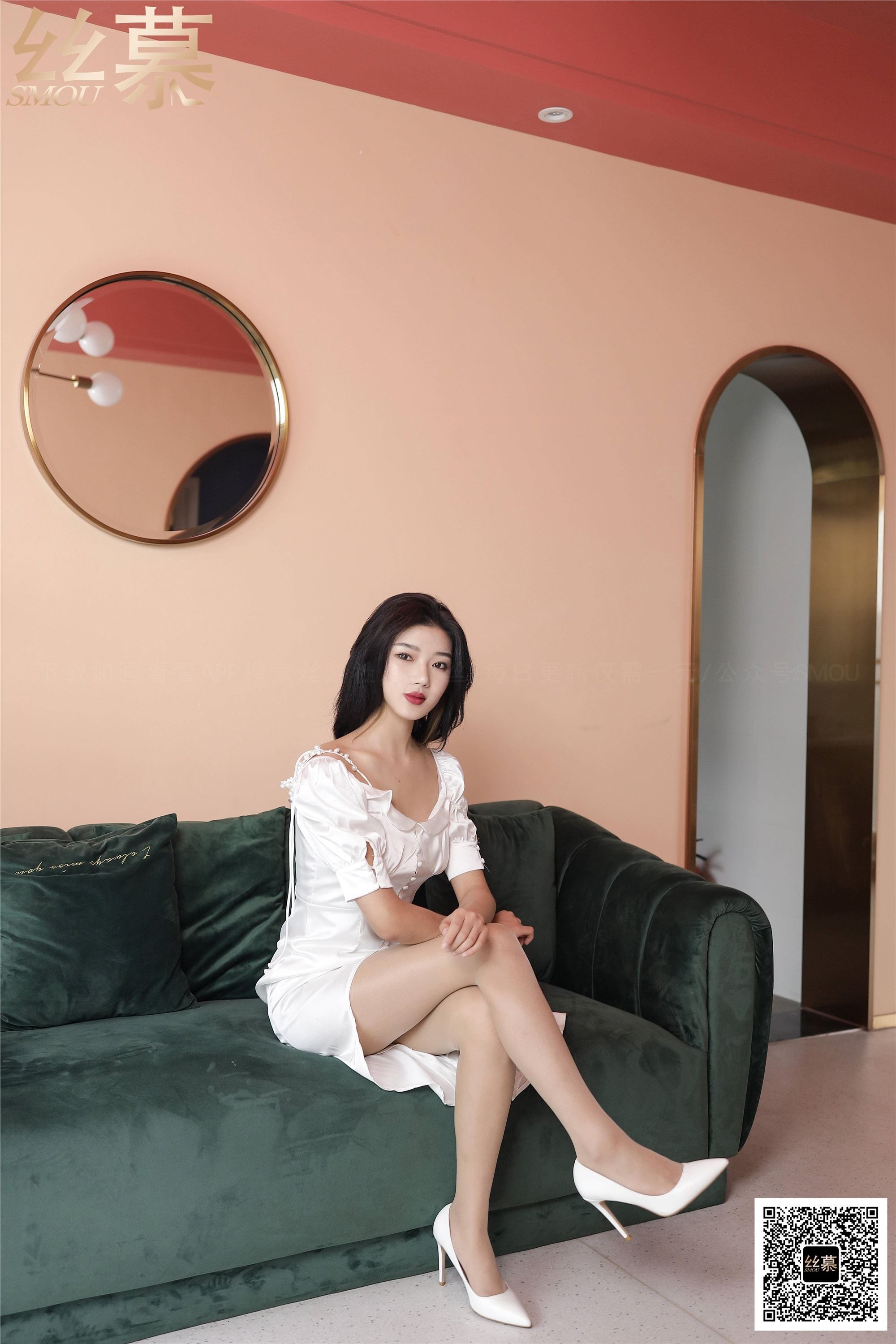 丝慕写真 SM414 天天一元 模特：新模《BONAS空气感透明袜》